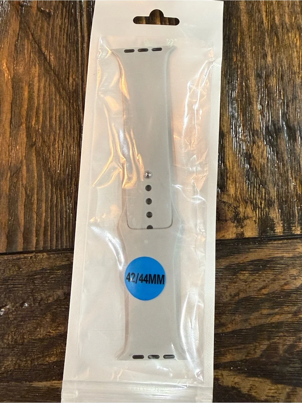 Silicone Watch Band for 42/44mm Smartwatches - Light Gray